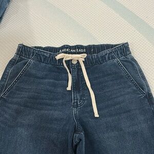 Super soft drawstring denim